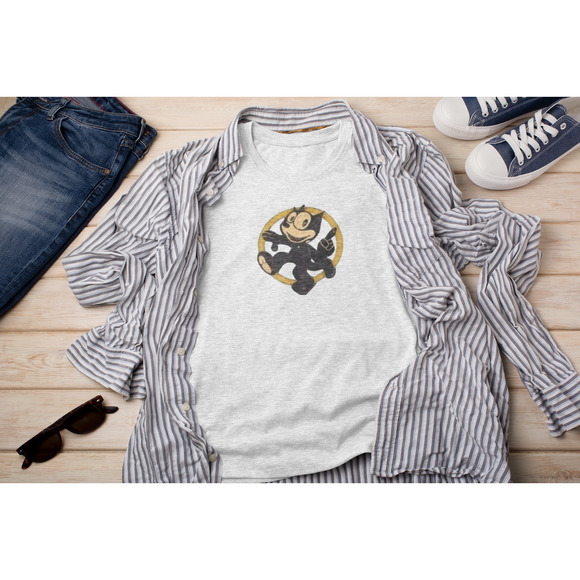 The Cat is Back Graphic Retro Vibes Inspired Crewneck TShirt - Picture 3 of 9